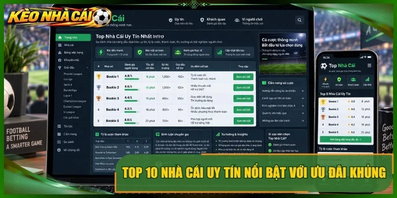 Top 10 nhà cái uy tín nổi bật với ưu đãi khủng